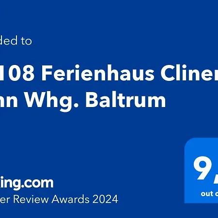 50108 Cliner Suenn Whg. Baltrum Apartment Carolinensiel